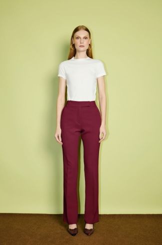 Calça Cigarrete Casulo Gafanhoto Bordô